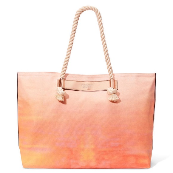 Victoria’s Secret Large Canvas Tote Bag - Picture 1 of 4